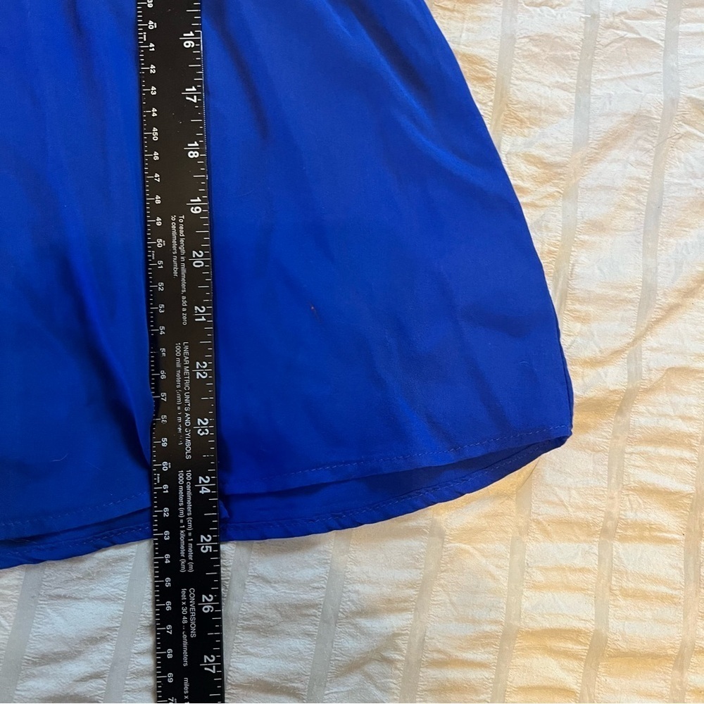 She + Sky Off the shoulder top ruffle royal blue feminine fairycore Size Small - Picture 10 of 10